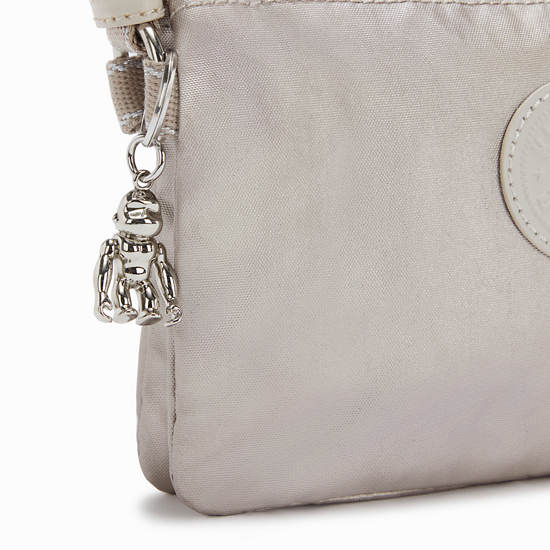 Kipling Creativity XB Metallic Çapraz Askılı Çanta Bej Rengi | TR 2110ZU